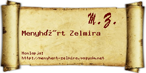 Menyhért Zelmira névjegykártya